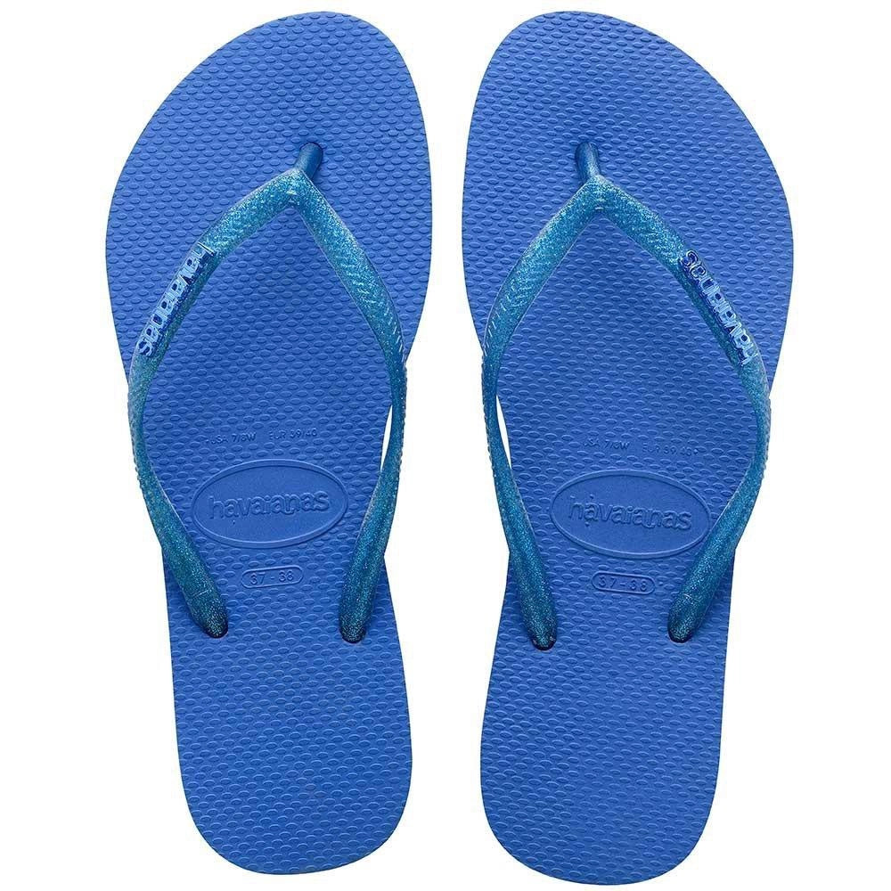 havaianas slim logo metalic correia gloss só 41/42