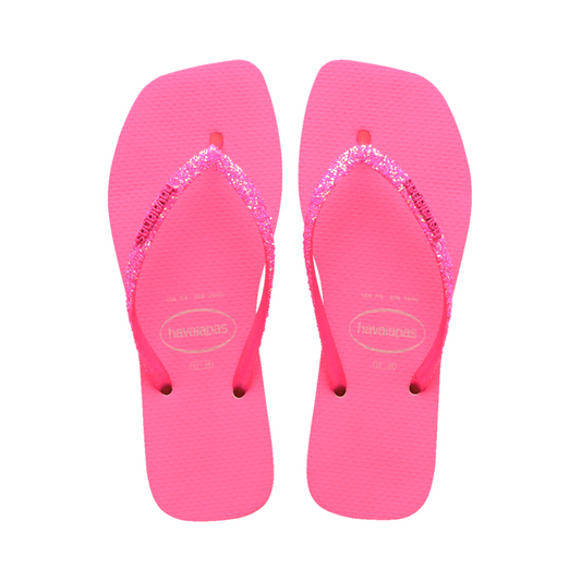 havaianas square glitter neon