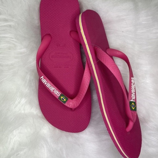 Chinelo Havaianas Brasil Rosa