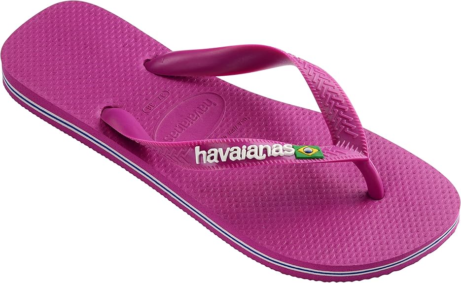 havaianas brasil logo rosa infantil