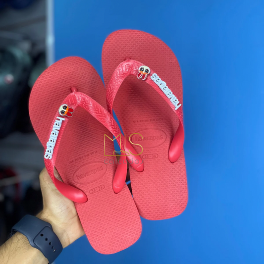 Chinelo havaianas Vermelho Super poderosas Flrozinha