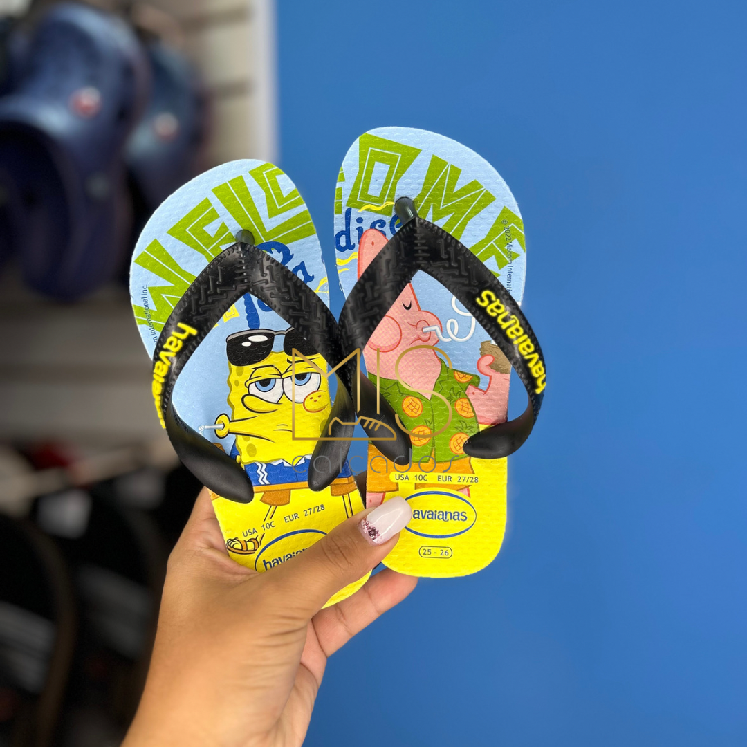 Chinelo havaianas infantil bob esponja