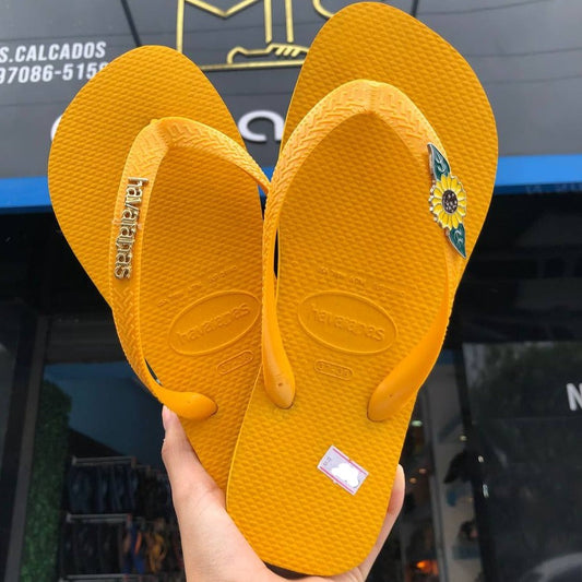 Chinelo Havaianas Slim Square Personalizada Logo Metalico + Pingente C –  miscalcados