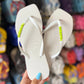 Chinelo Havaianas Slim Square Personalizada Logo Metalico