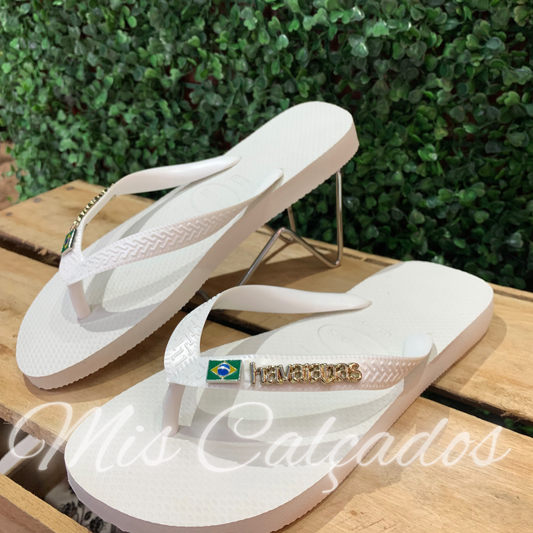 Chinelo Havaianas Brasil Metálico